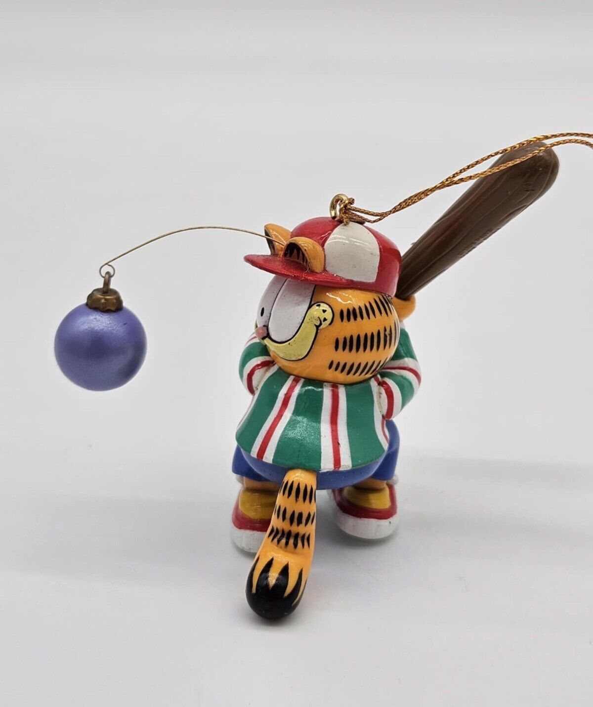 1996 20th Year Garfield Baseball Christmas Ornament Paws Trim-A-Tree