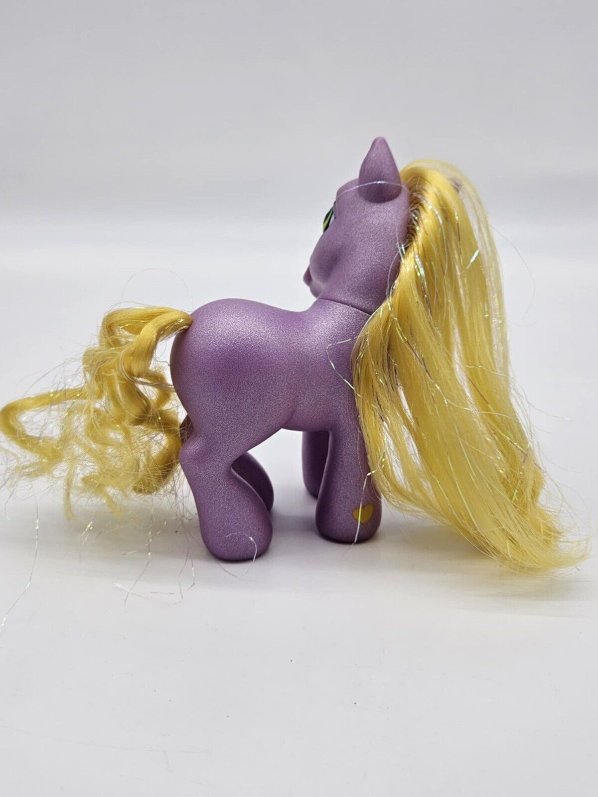 My Little Pony DaisyJo MLP Daisy Flower Cutie Mark G3 Purple Yellow Glitter ‘02