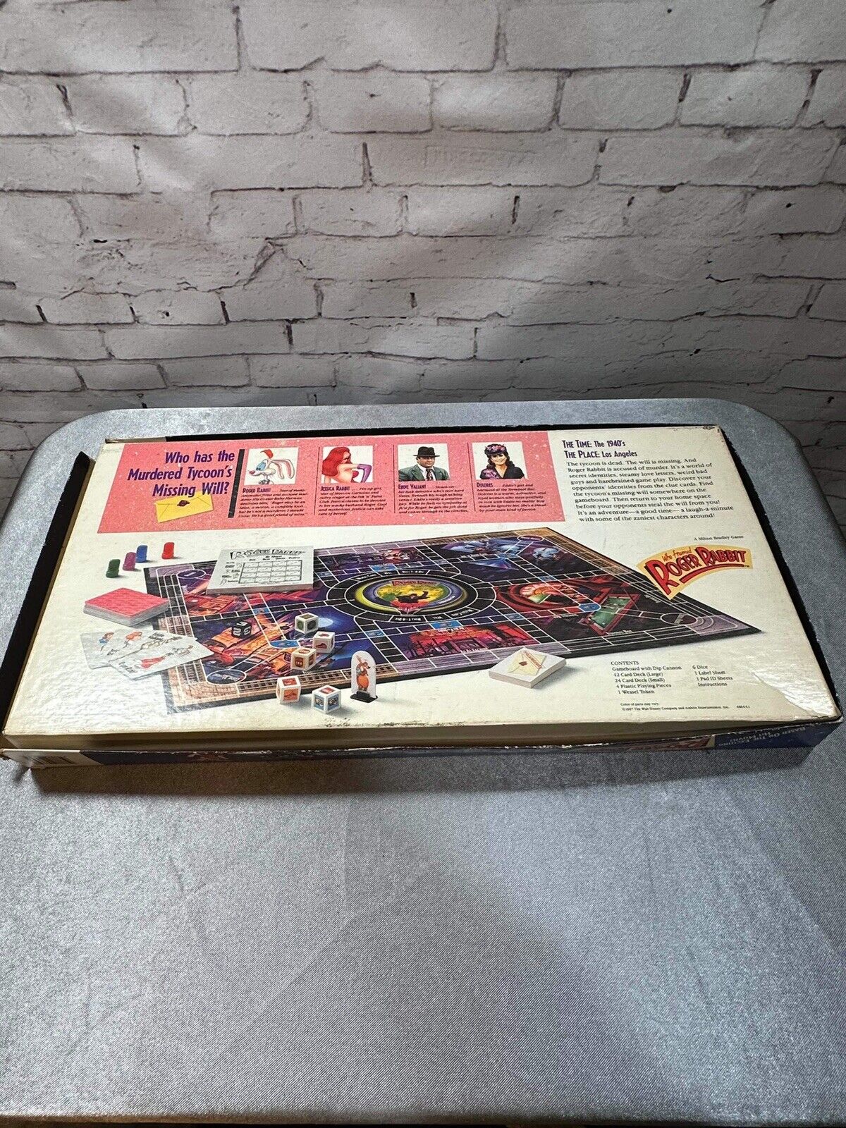 1987 Who Framed Roger Rabbit Milton Bradley Board Game Complete VGM FNF