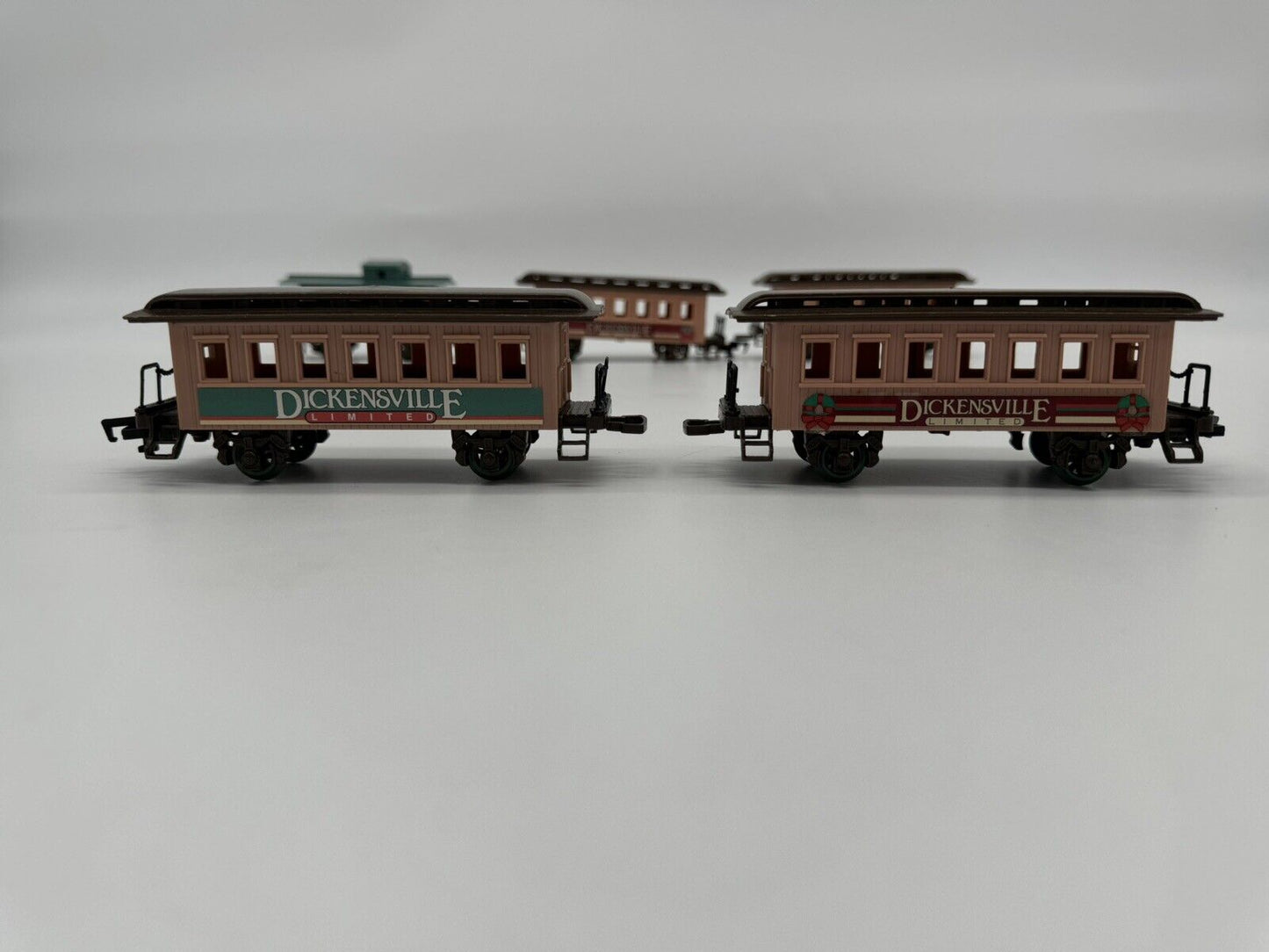 Vintage New Bright Battery Operated Wintersville Express Train - Lot of 11