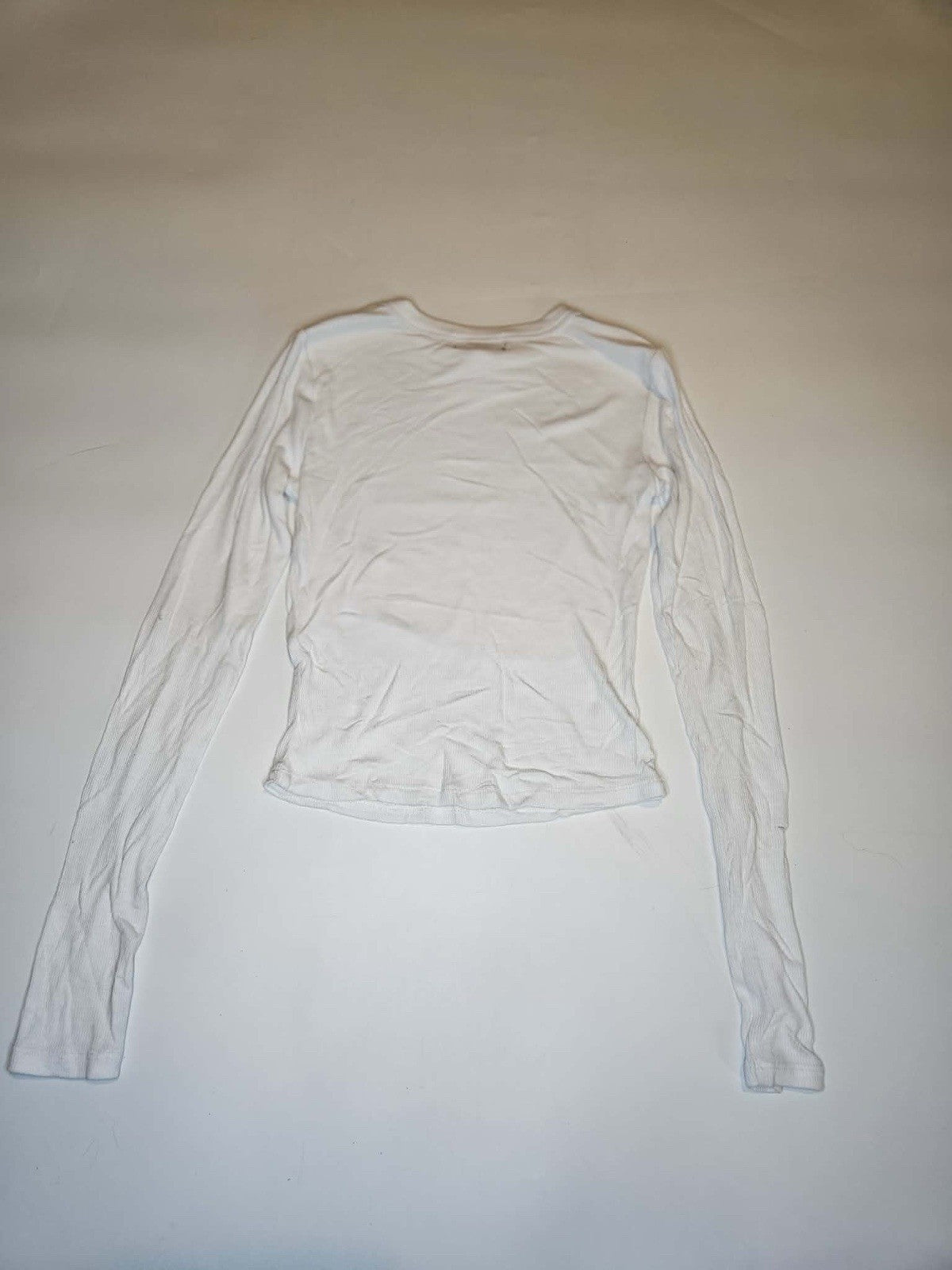 Streetwear Society Women’s White Long Sleeve Crop Top Size S
