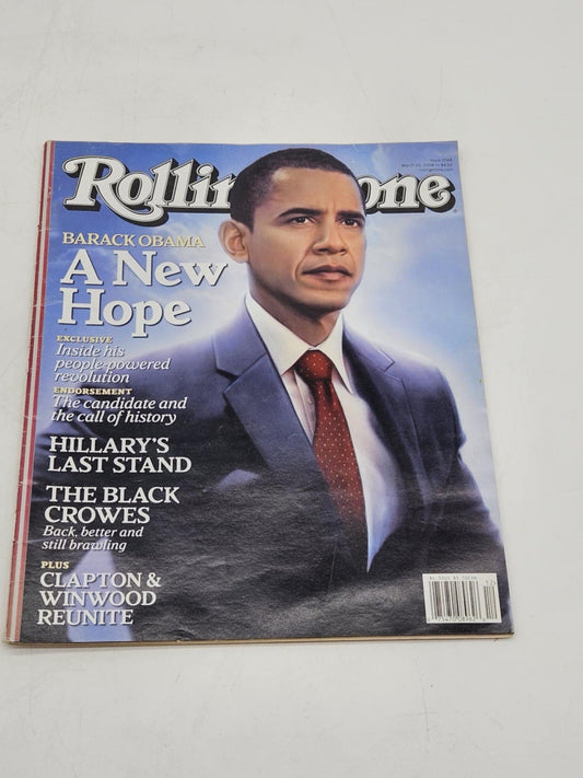 Vintage Rolling Stone Magazine Issue 1048 March 20 2008 Barack Obama A New Hope