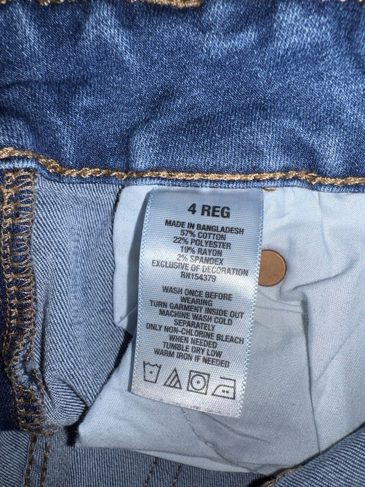 Aeropostale Women's Sz 4R Distressed High Waisted Ankle Jegging Jeans Stretch