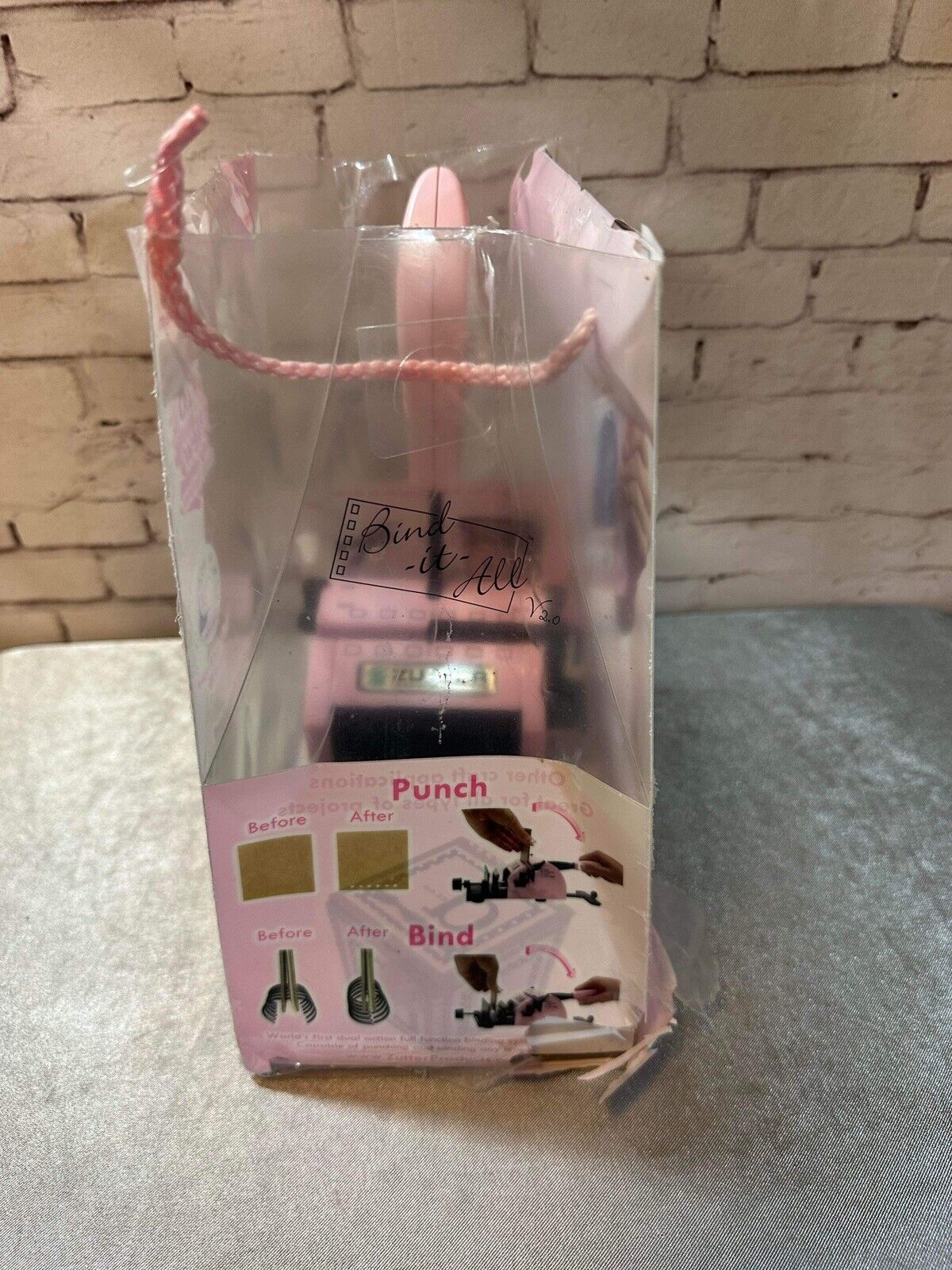 Zutter Bind It All Binding System 2.0 Pink Coil Wire Crafts Scrapbooking Writing