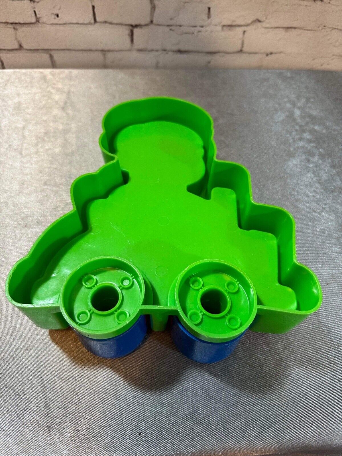 Vintage Toddler Chunky 3-D Plastic Puzzle Toy - 8 Pc Complete VTY