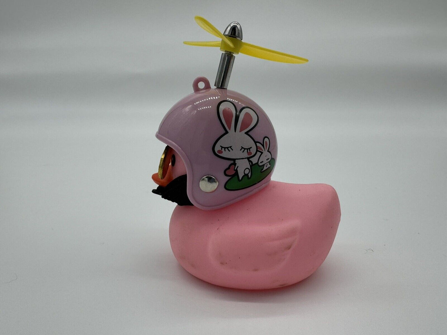 1 Mommy Bunny Helmet Pink Rubber Duckie W/ Propeller 005