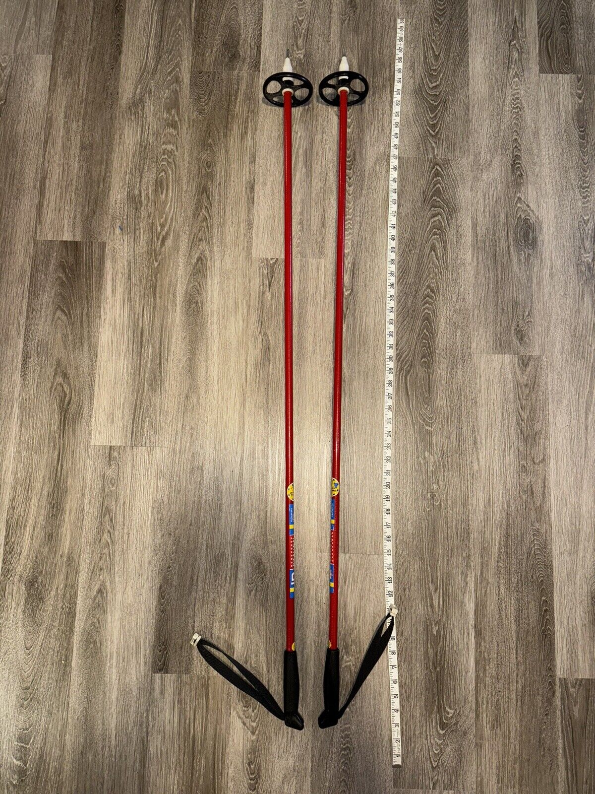 Vintage LP STAVEN Ski Poles Made in Sweden 130 cm