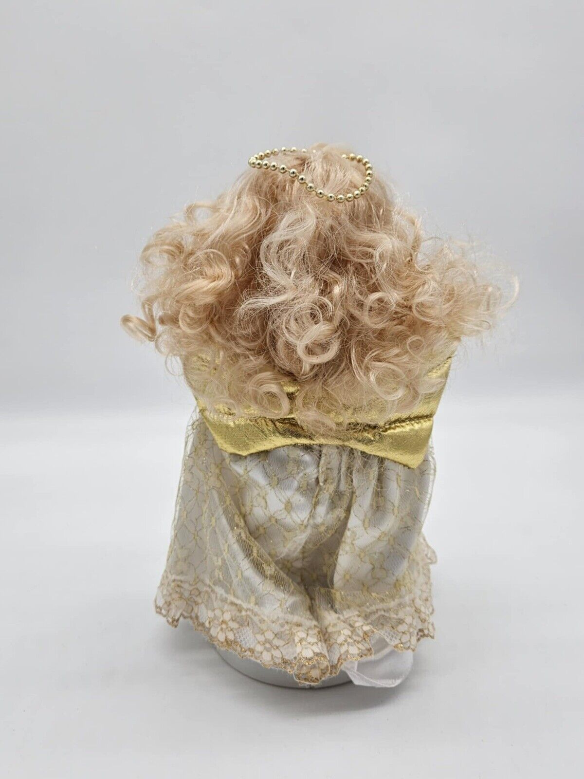 Vtg Animated Motion Angel w/ Illuminated Candle Light ~ Plays ‘Jingle Bells’