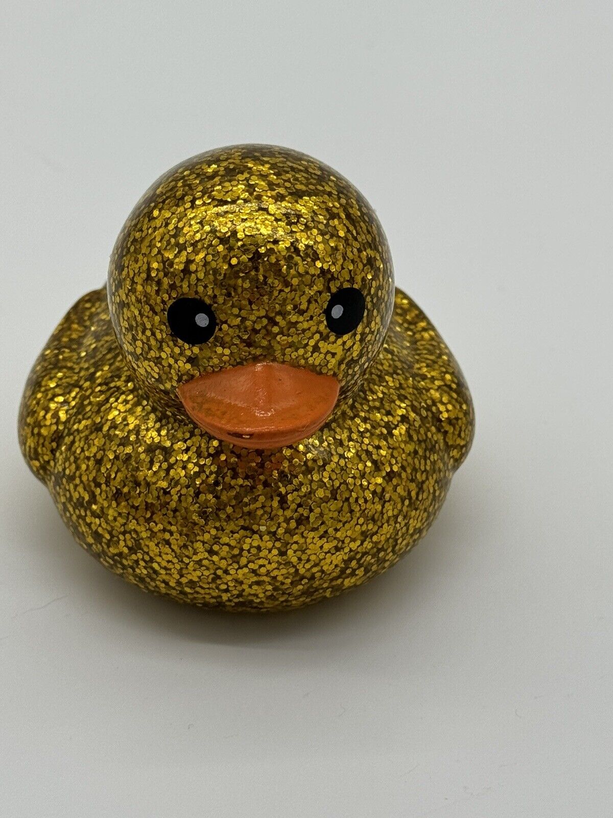 Lot of 7 Glittery Rubber Ducks Novelty Toys