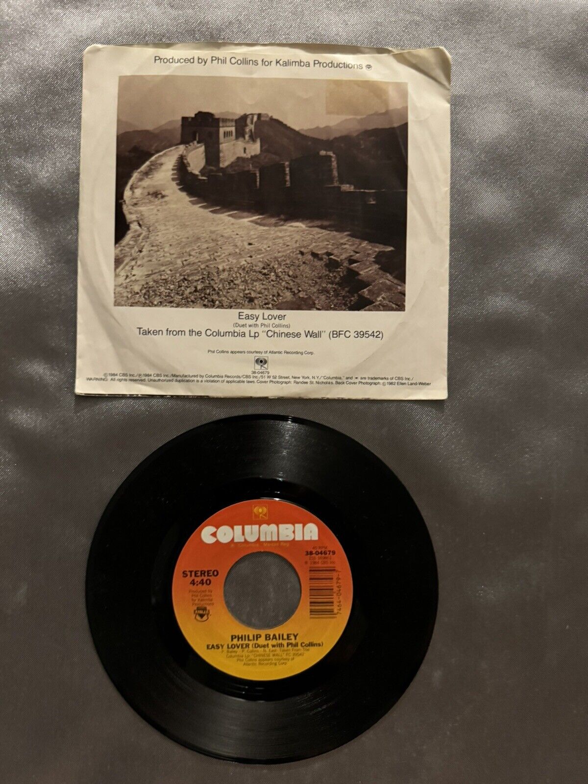 Philip Bailey Duet With Phil Collins - Easy Lover - Columbia - 38-04679 - 7", Si