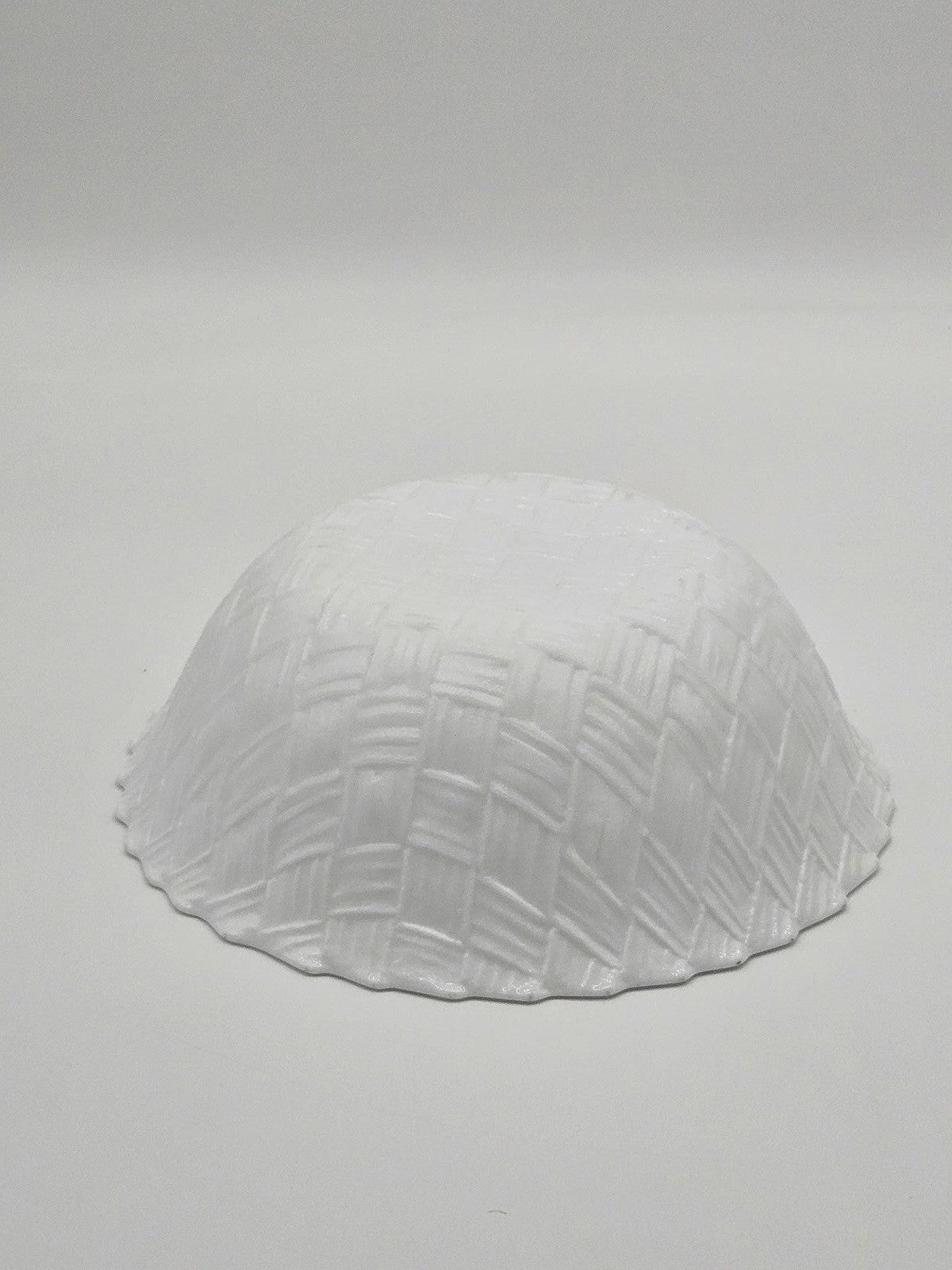 Vintage Indiana Glass Milk Glass White Basket Weave Weavetex Serving Bowl