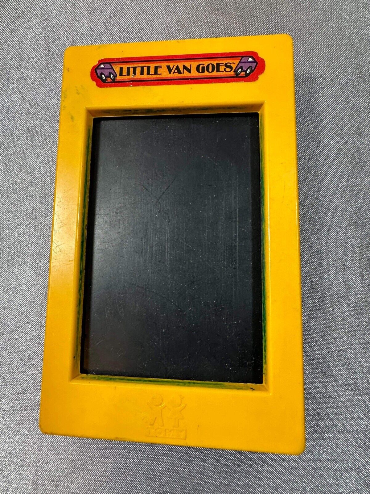 Vintage Tomy Little Van Goes Design Plates 1970's 6 Plates