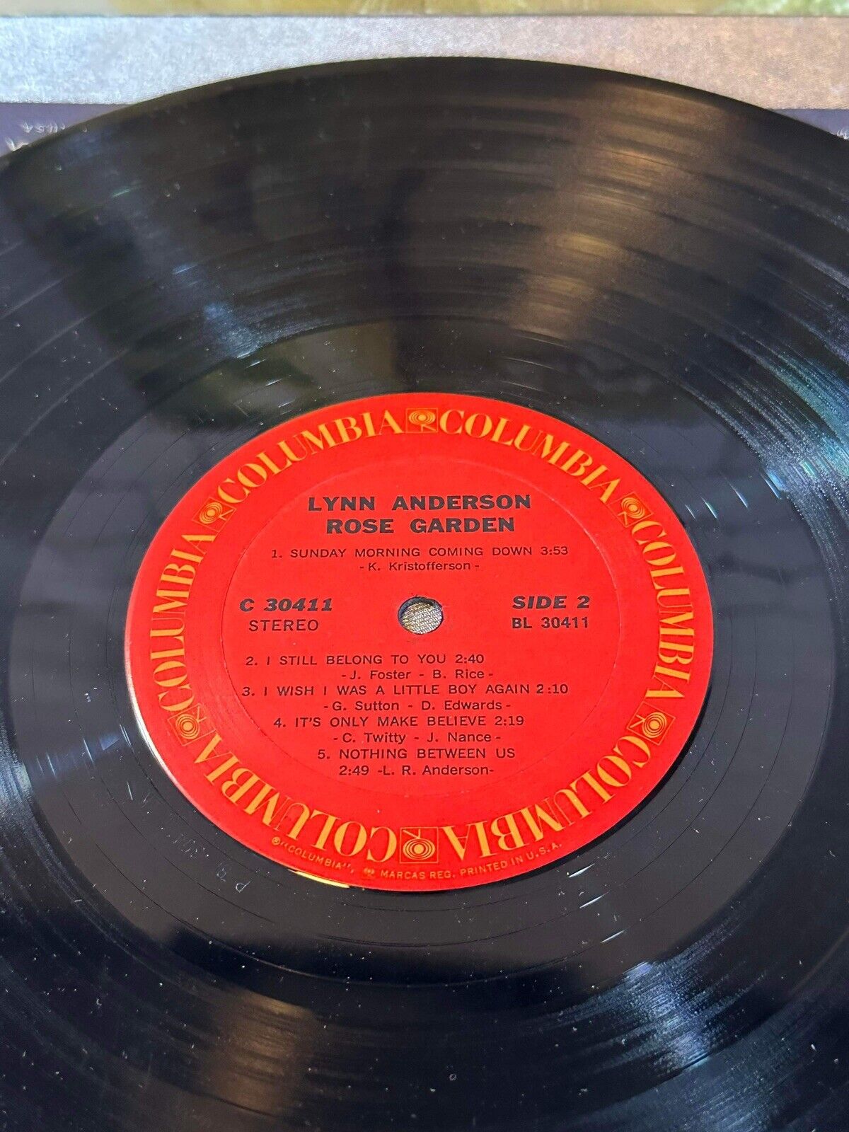 Lynn Anderson - Rose Garden Vinyl LP Album - CBS S 64333