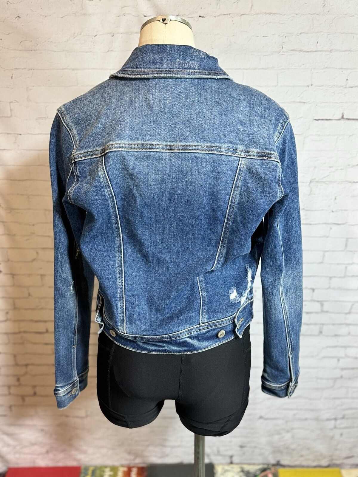 Judy Blue Denim Stretch Jacket Womens SZ SMALL Button Front Designer WCLTH 001