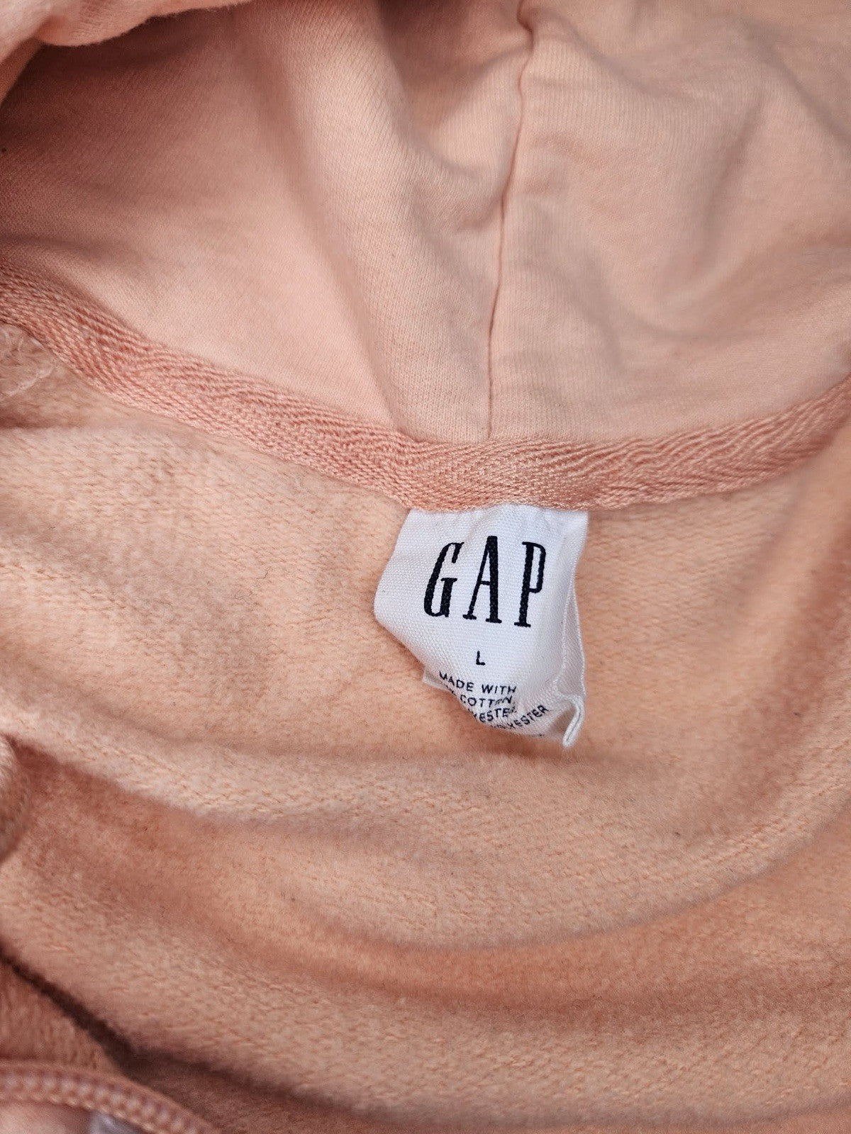GAP Kids Peach Zip-Up Hoodie Sweatshirt Size L