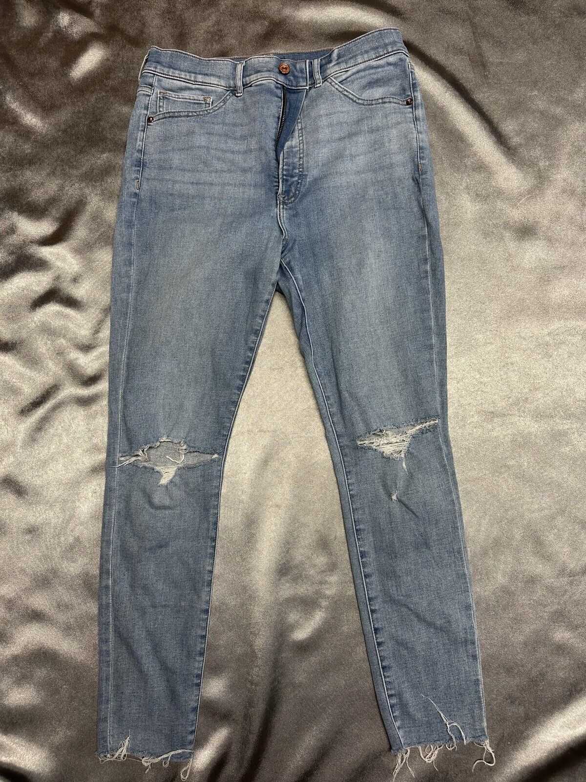 Express Legging High Rise Jeans Womens 10R Stretch Distressed Denim WCLTH 001