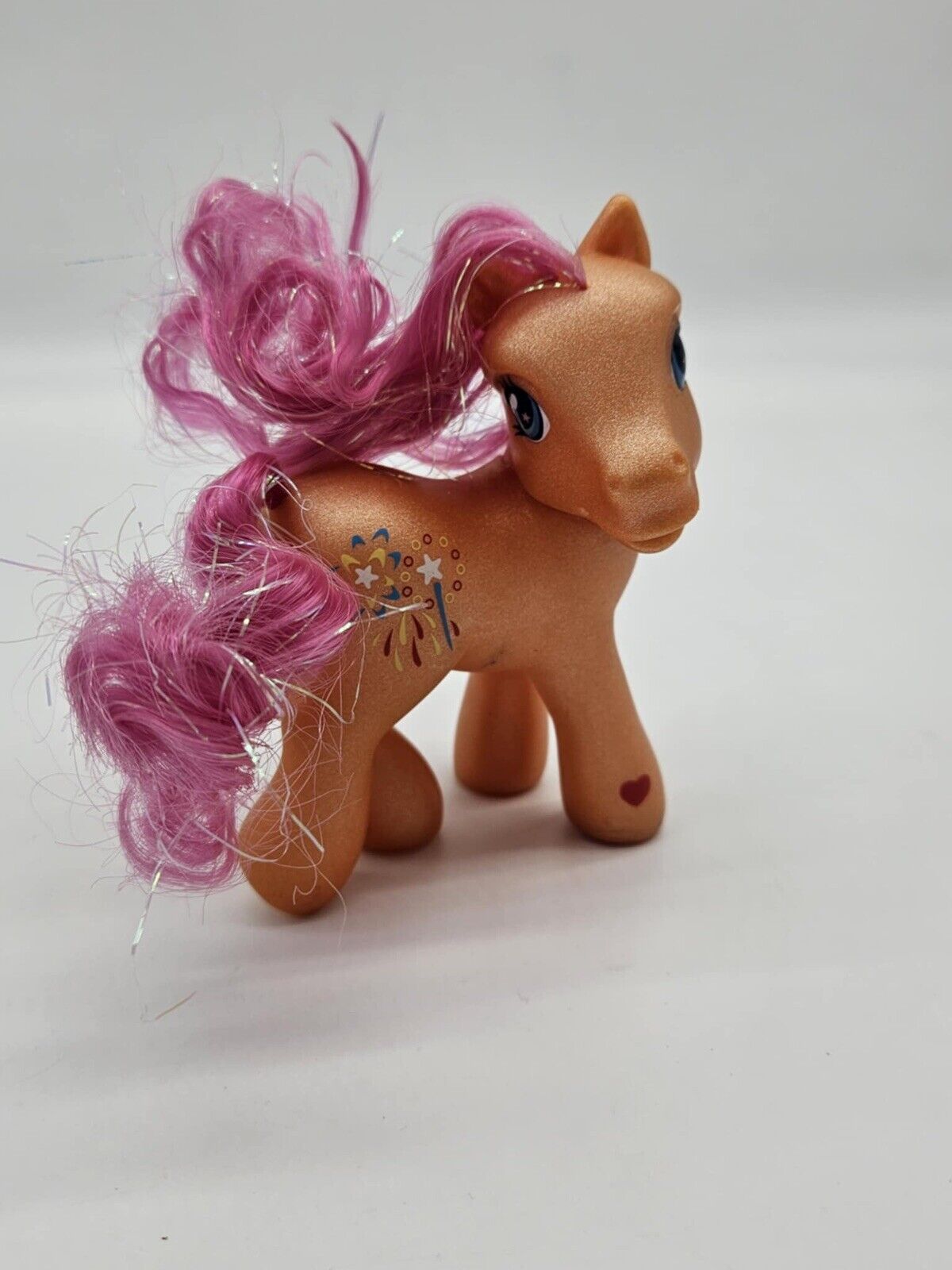 My Little Pony Sparkleworks MLP G3 Orange and Pink with Fireworks MLP