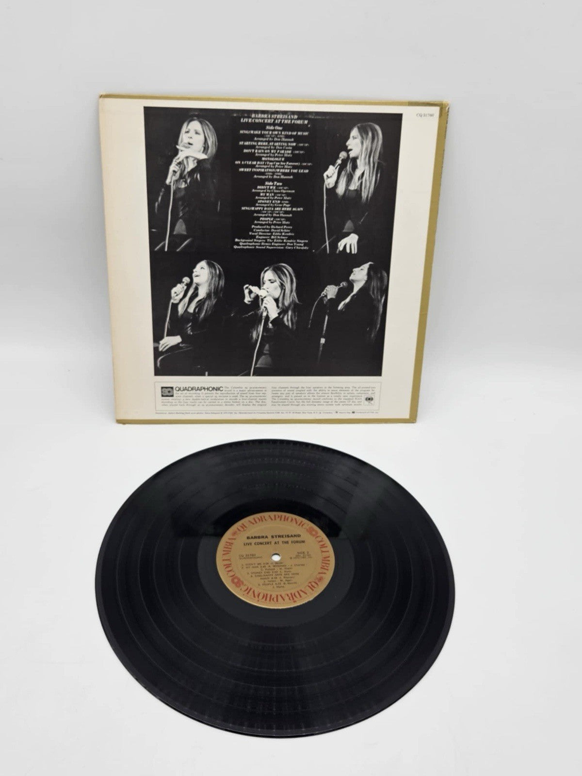 Barbra Streisand Quadraphonic Lp Live Concert At The Forum On Columbia - Vg+ To