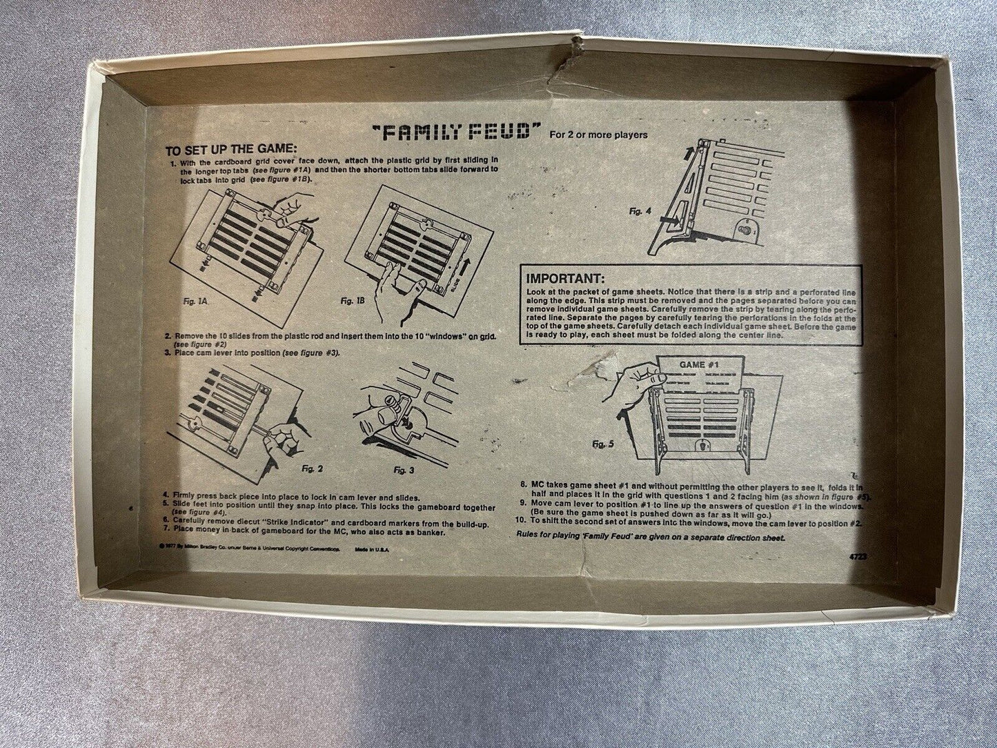 VINTAGE Milton Bradley 1977 "FAMILY FEUD" GAME 2nd Edition VGM