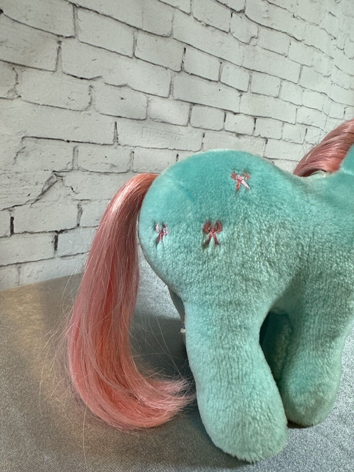 My Little Pony Vintage G1 Hasbro Softies Bow-Tie Plush Stuffed Animal VCTY