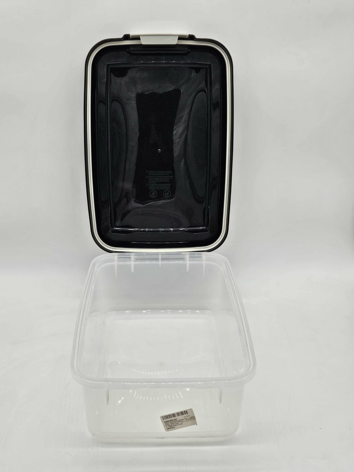 Rolling Storage Bin w/ Locking Lid, Measuring Scoop & Casters