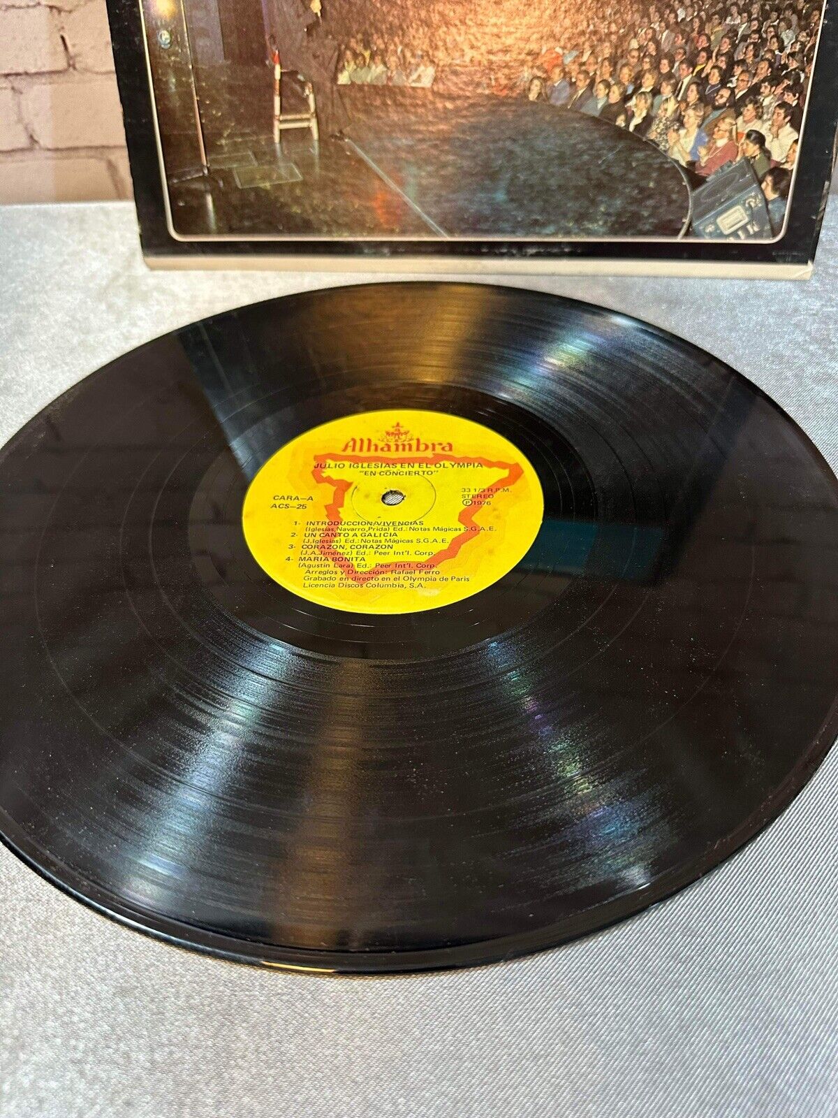 Julio Iglesias En El Olympia LP Vinyl Record Album Latin Music