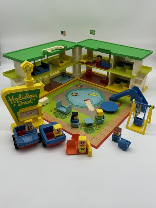 Vintage Playskool Holiday Inn Familiar Places Activity Toy Set 480 W/ BOX