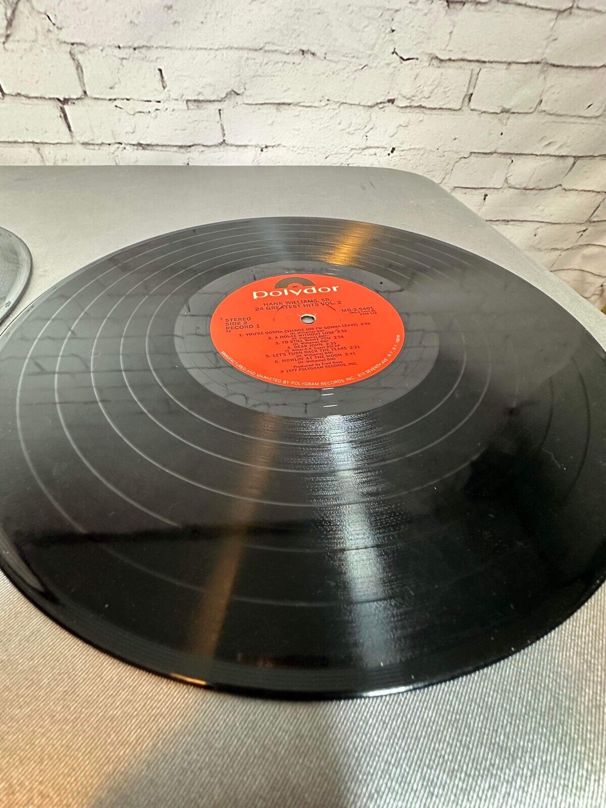 Hank Williams Sr. - 24 Greatest Hits Vol. 2 - 2 LP's - Gatefold - PRC Press VG+