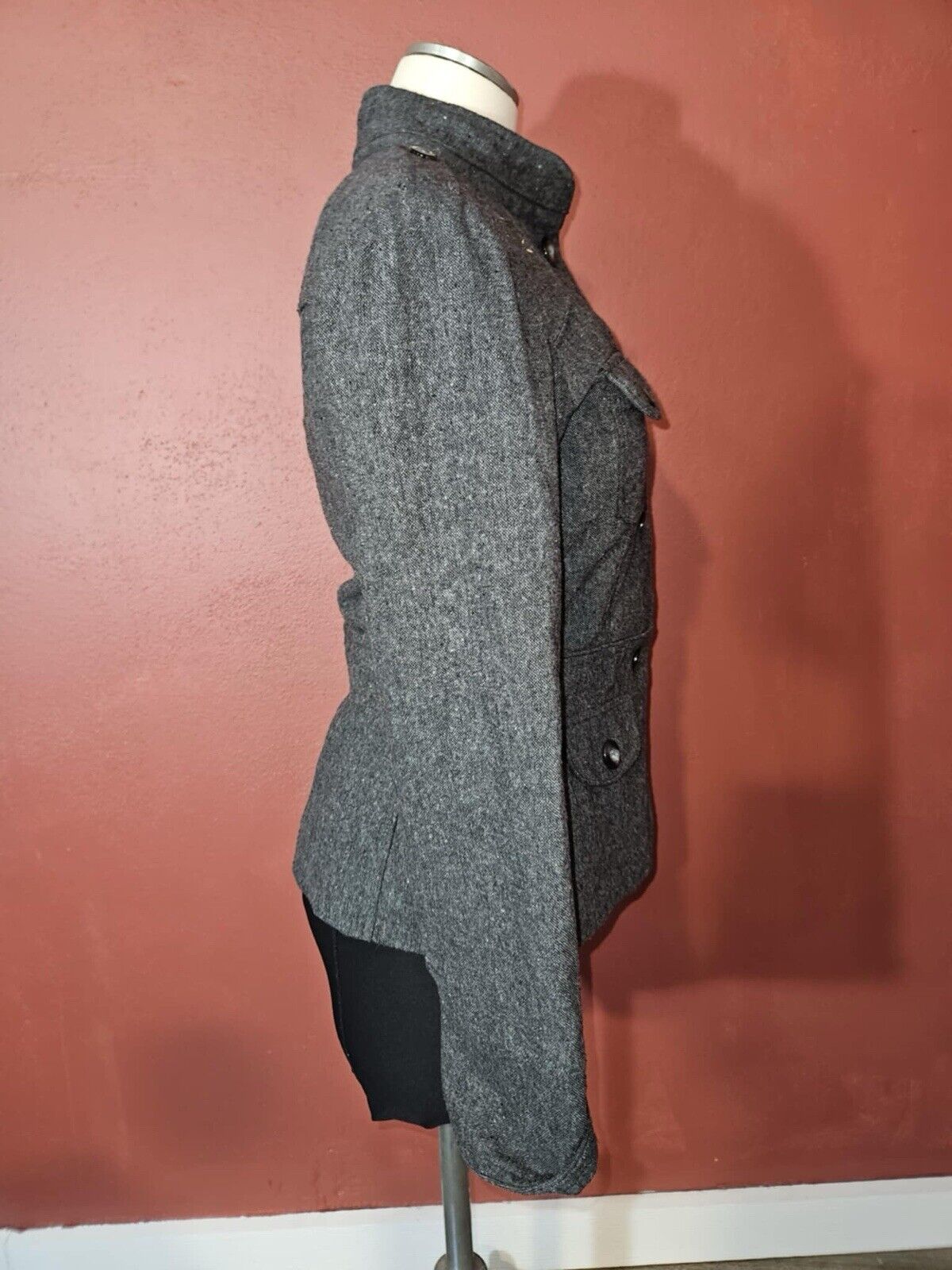 Envision Studio Sz 8 Tweed Jacket Wool Blend WCLTH