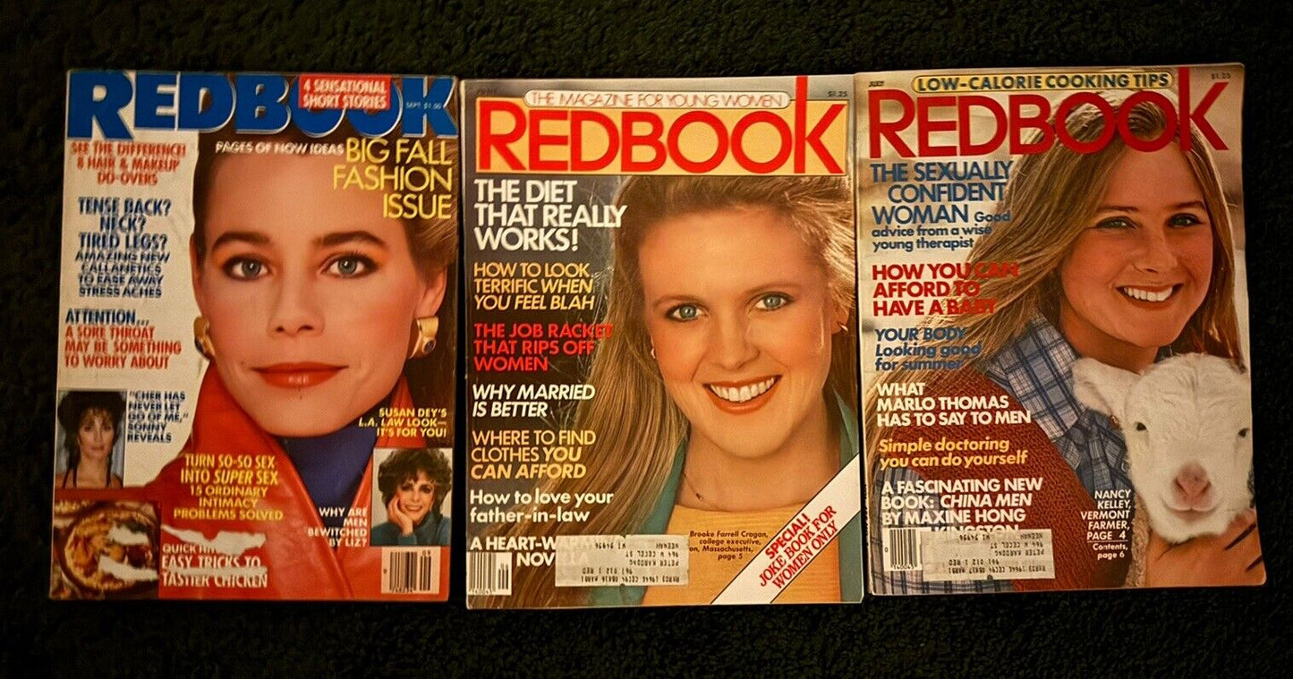 Vintage 1980s? Redbook Magazines Lot of 3 VTG