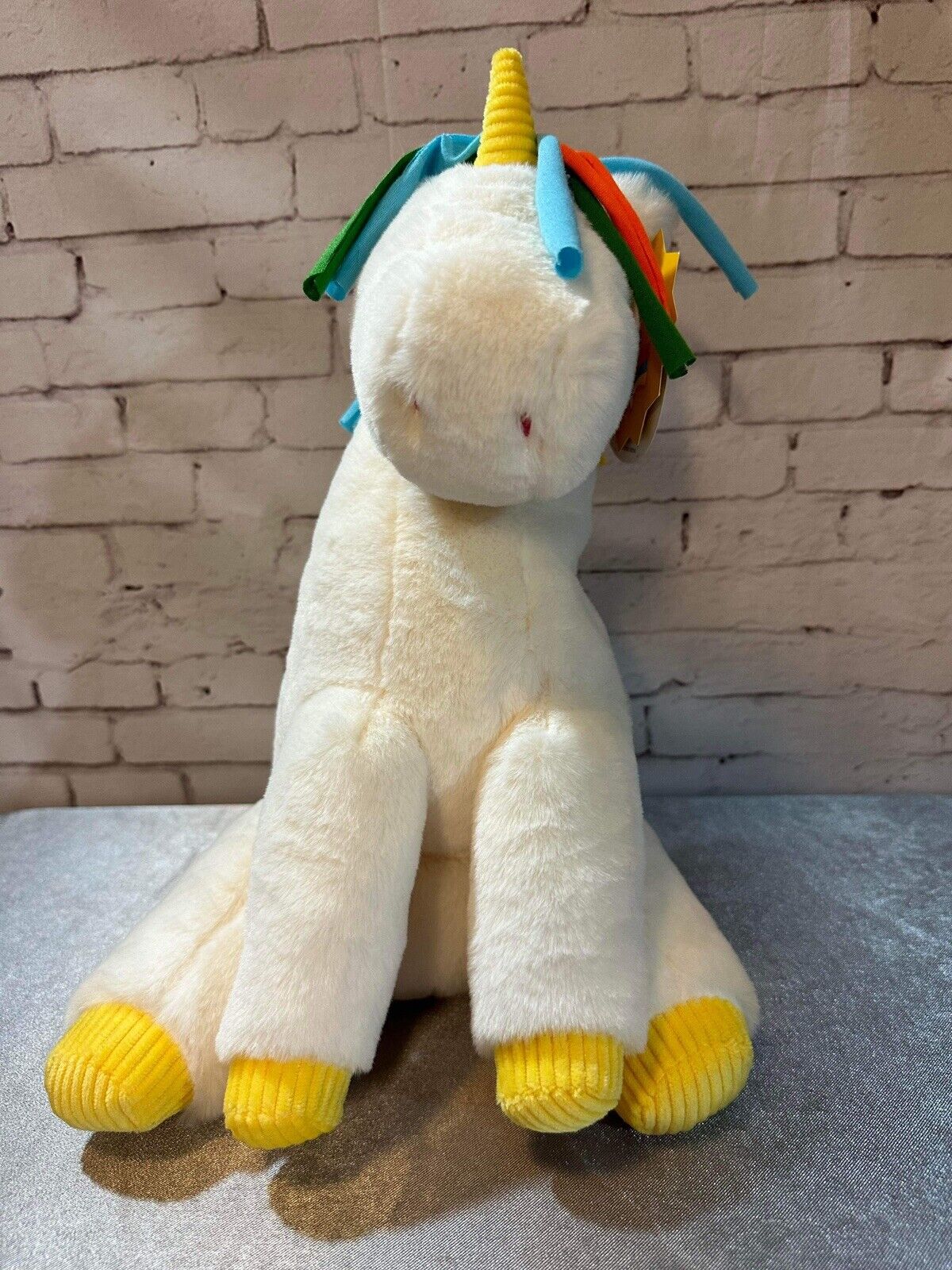 Gigglescape Baby Unicorn White 14" Plush Soft Stuffed Animal NEW CTY MISC