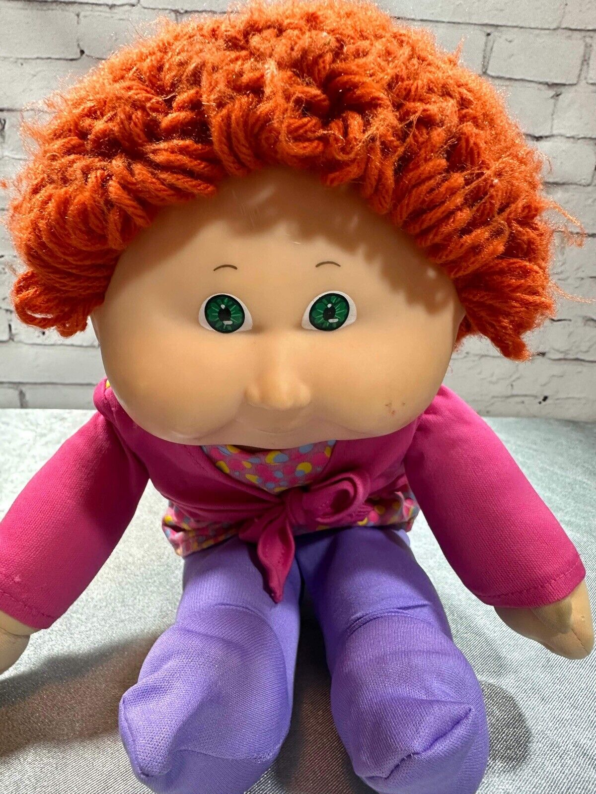 RARE 1986 Vintage Cabbage Patch Doll Red Hair, Green Eyes