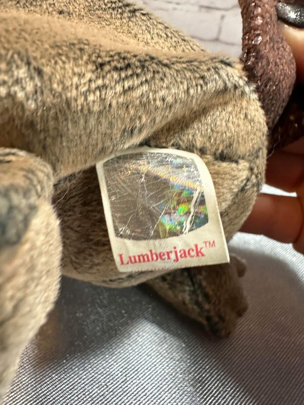 TY Beanie Baby - LUMBERJACK the Beaver 5.5" VCTY