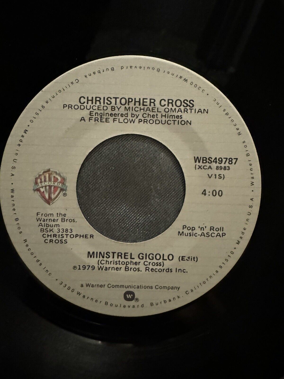 Christopher Cross "Arthur's Theme (Best That You Can Do)" 45