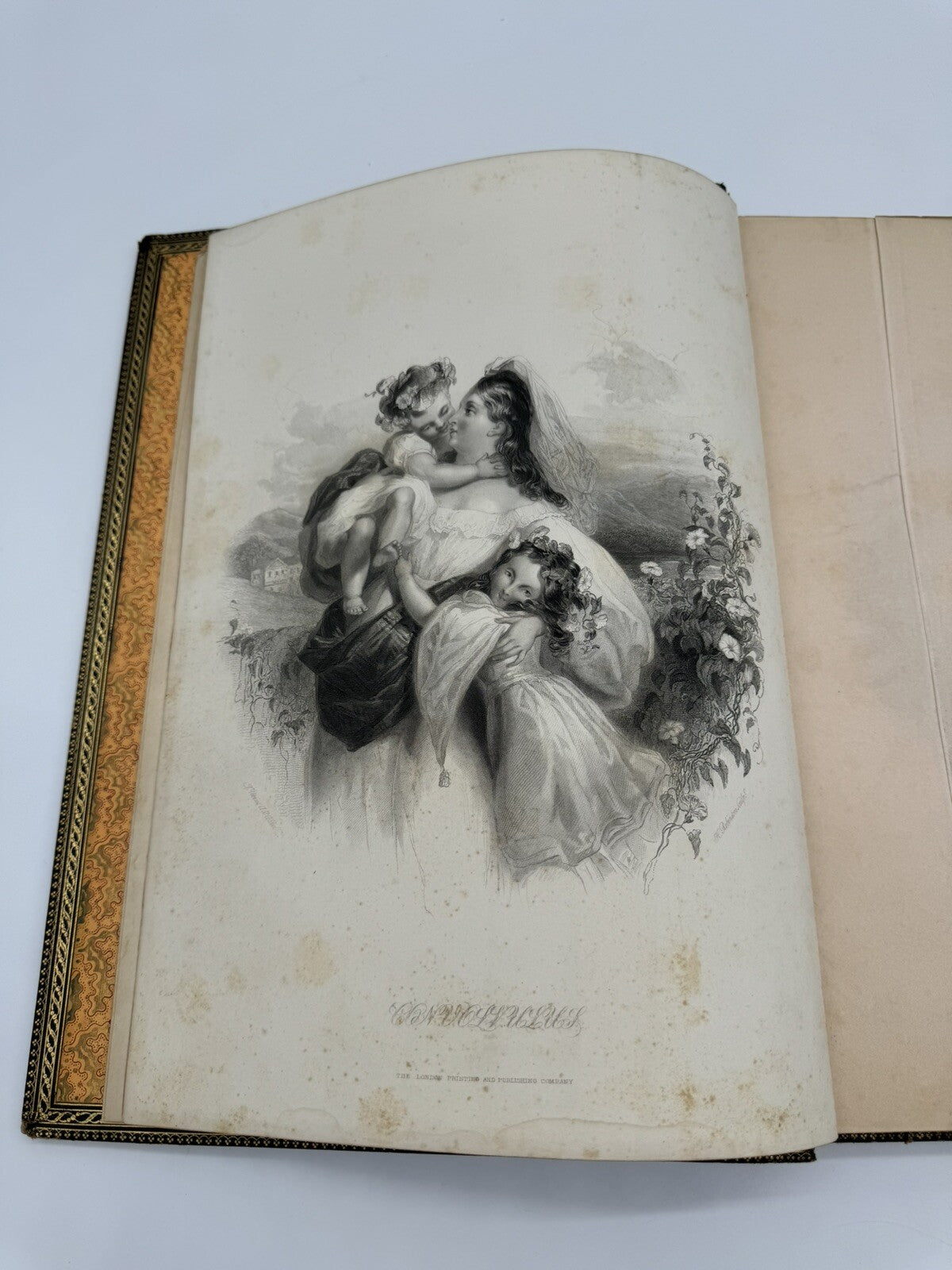 1837 ANTIQUE Flowers of Loveliness Twelve Groups of Female Figures Victorian Era
