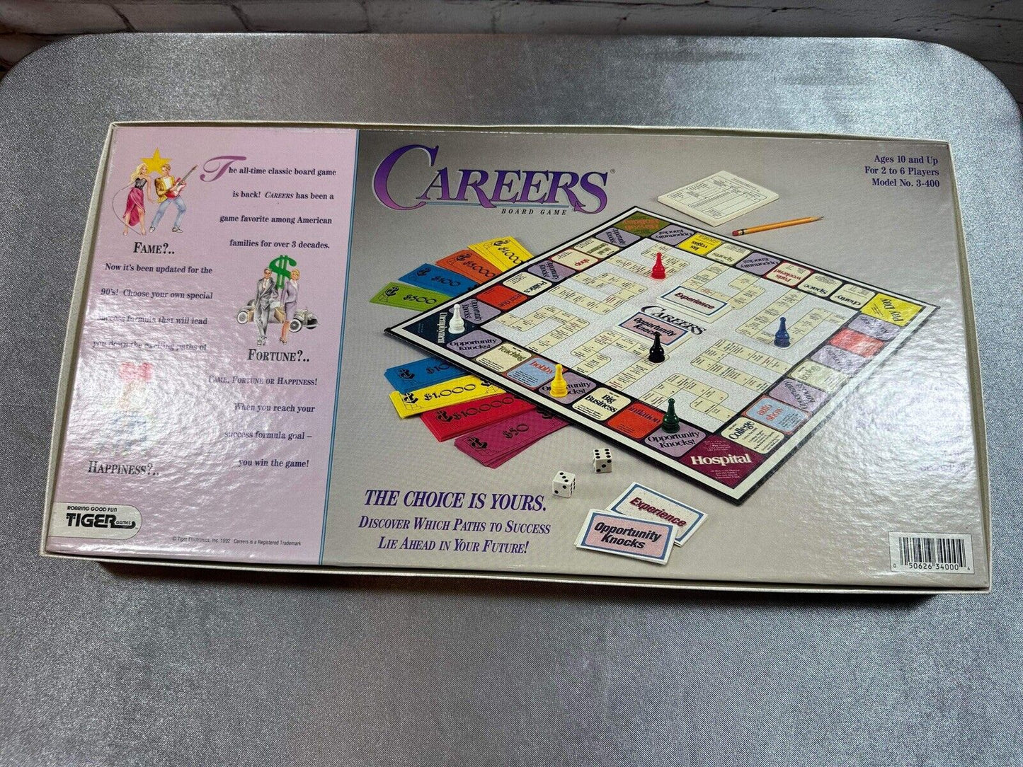 Vintage Careers Board Game 1992 Complete Game by Tiger Games