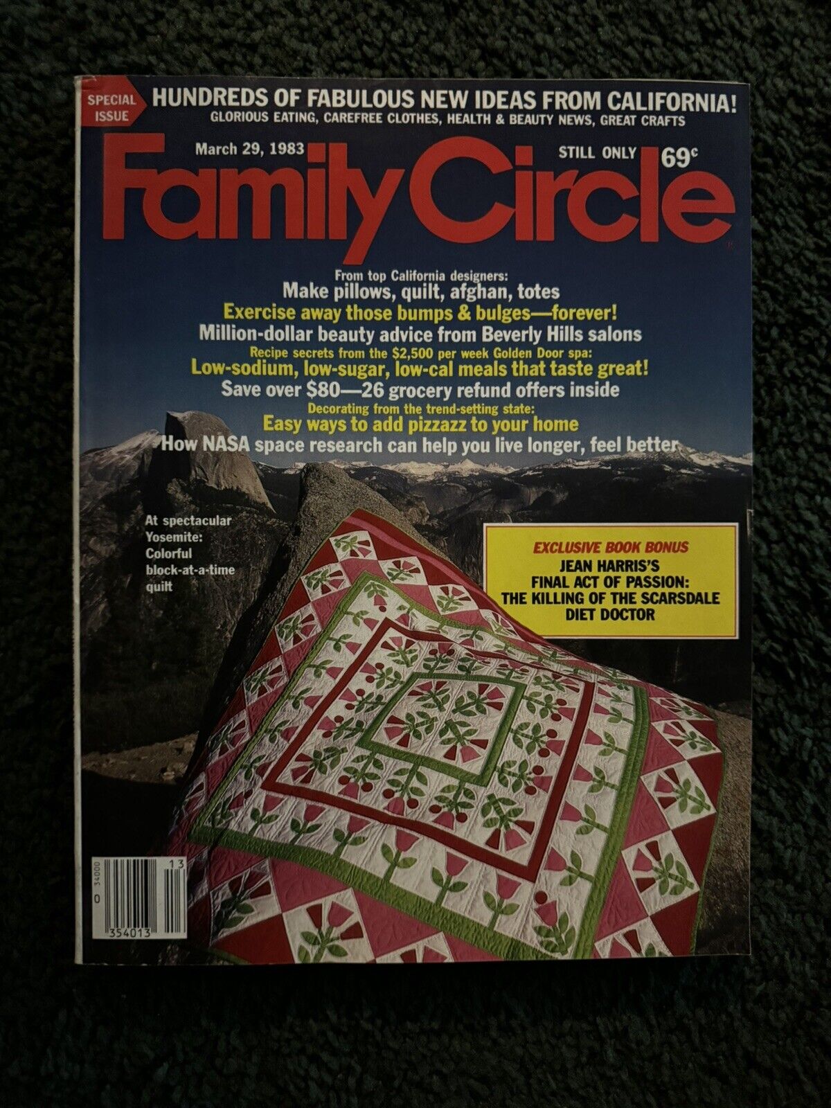 Family Circle magazine lot - Early 1980's lot of 9 - Vintage Back Issue