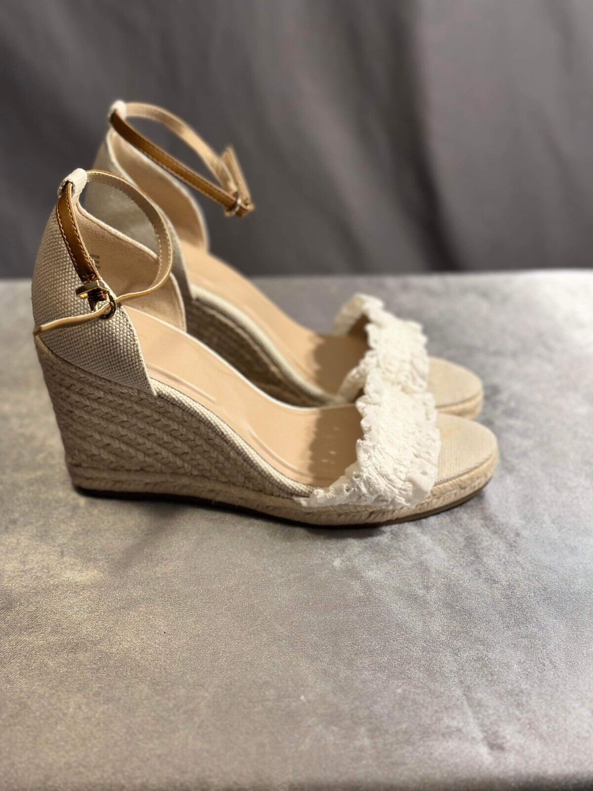 NEW DRAPER JAMES RSVP Gabrielle Women's Wedge Sandals - Sz 9 WCLTH