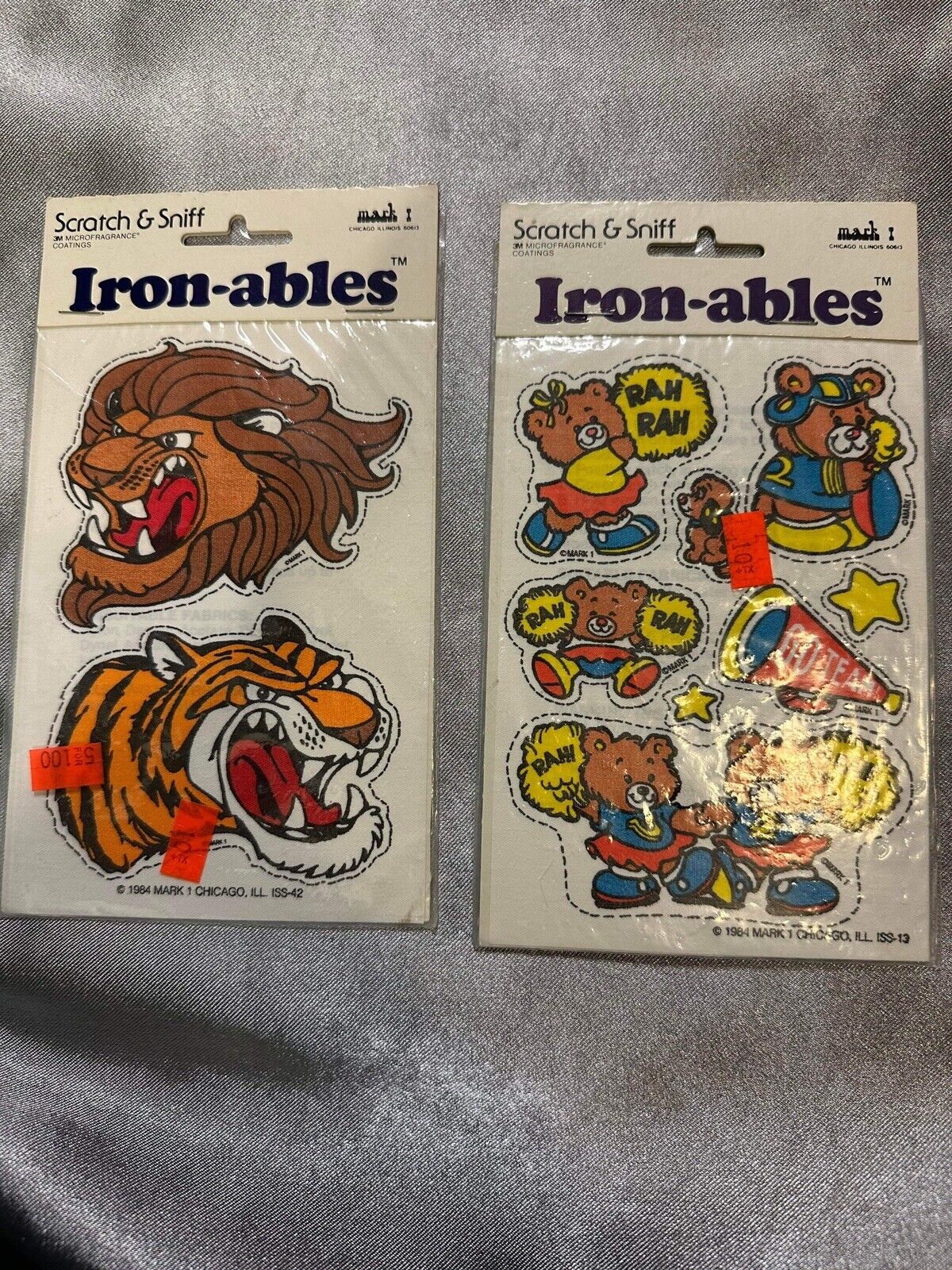 Vintage Scratch & Sniff Iron-ables Patches - Very Old! TNO QCC