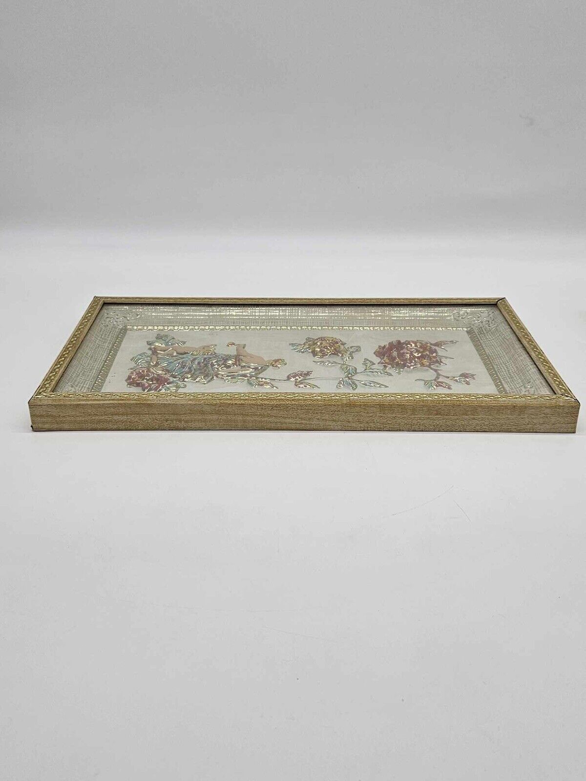 2 Vintage Metalcraft 4 Seasons Framed 3D MCM Pictures Art - NO. 7025