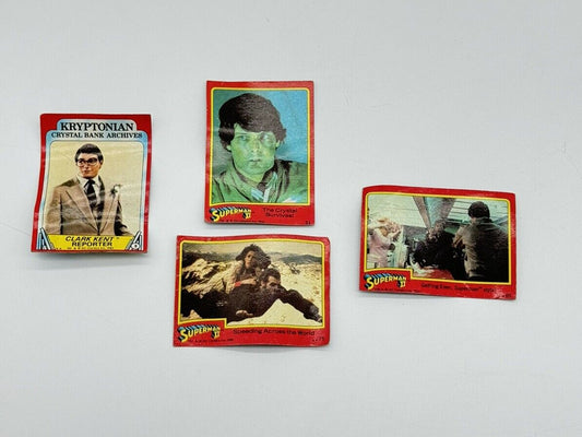 Vintage Superman Movie 1978 DC Trading Cards - Lot Of 4