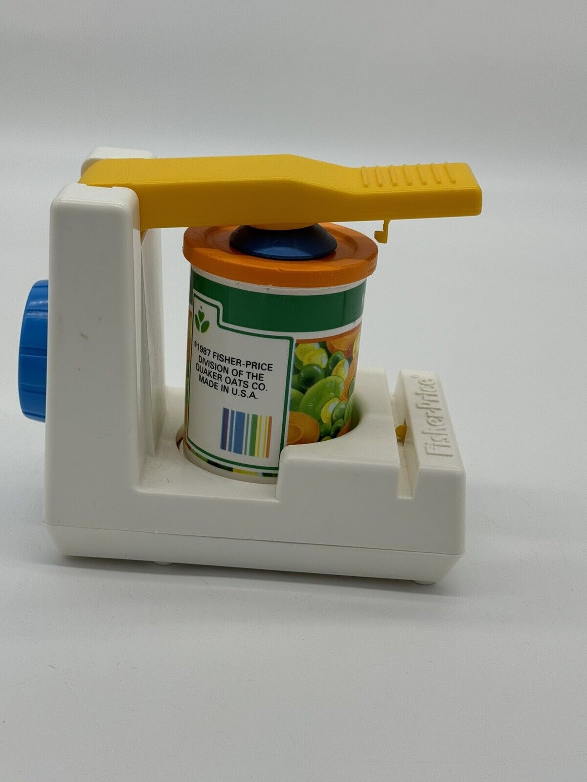 1987 FISHER PRICE Play Food CAN OPENER Set Fun With Food Kitchen Cooking Vintage