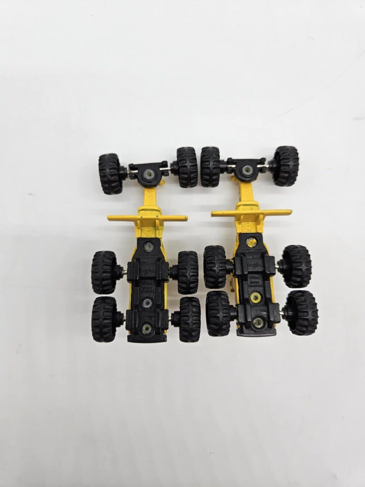 Set of 2 Vintage 1998 Maisto Tonka Yellow Motor Grader Die Cast Trucks