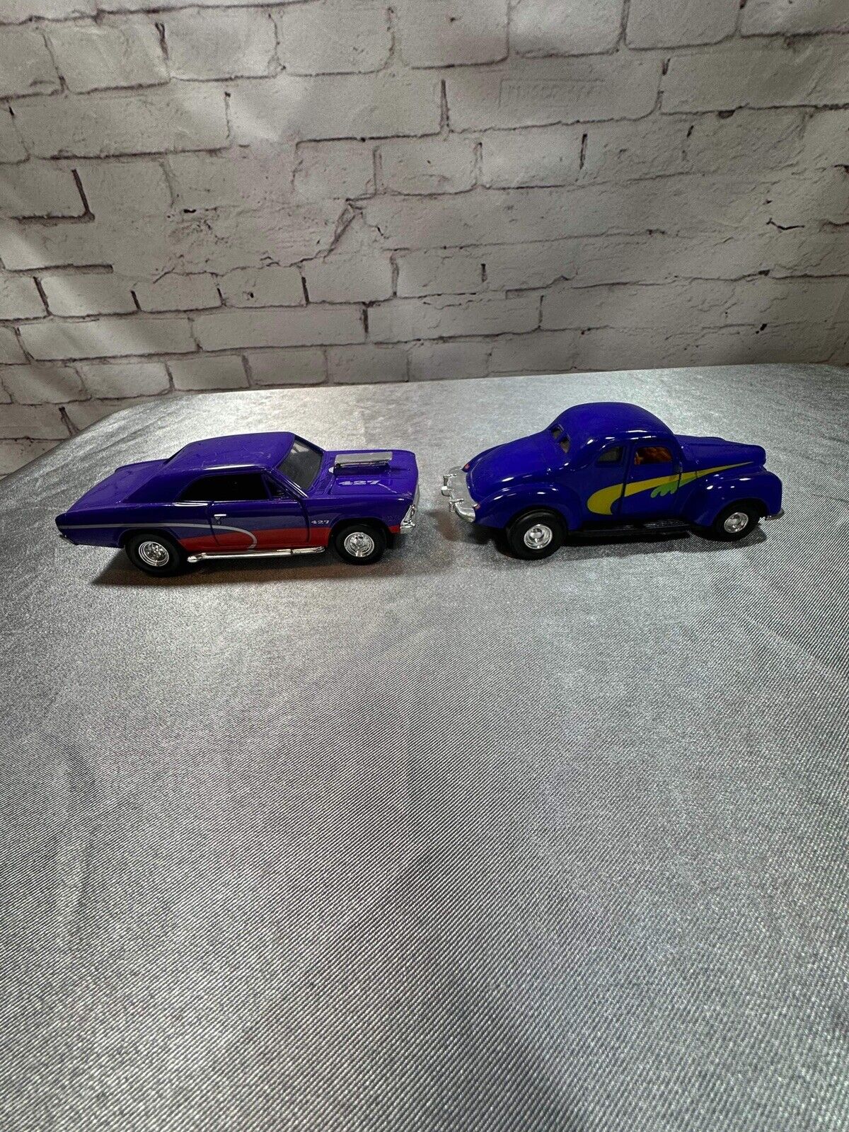 Vintage Tootsie Toys 1940 Ford Coupe & 1966 Chevy Malibu Model Toy Cars