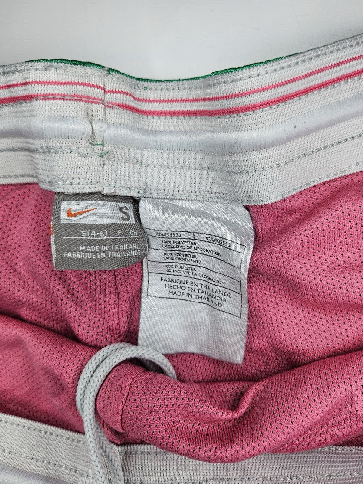 Nike Dri-FIT Reversible Mesh Running Shorts Green Pink Size S