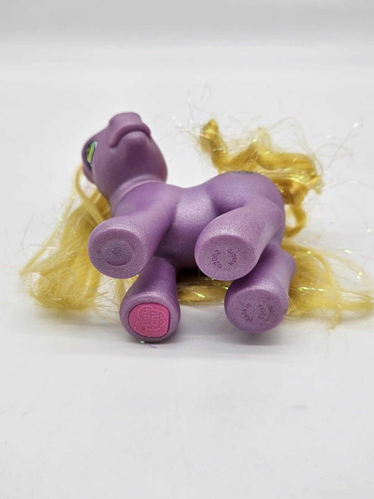My Little Pony DaisyJo MLP Daisy Flower Cutie Mark G3 Purple Yellow Glitter ‘02