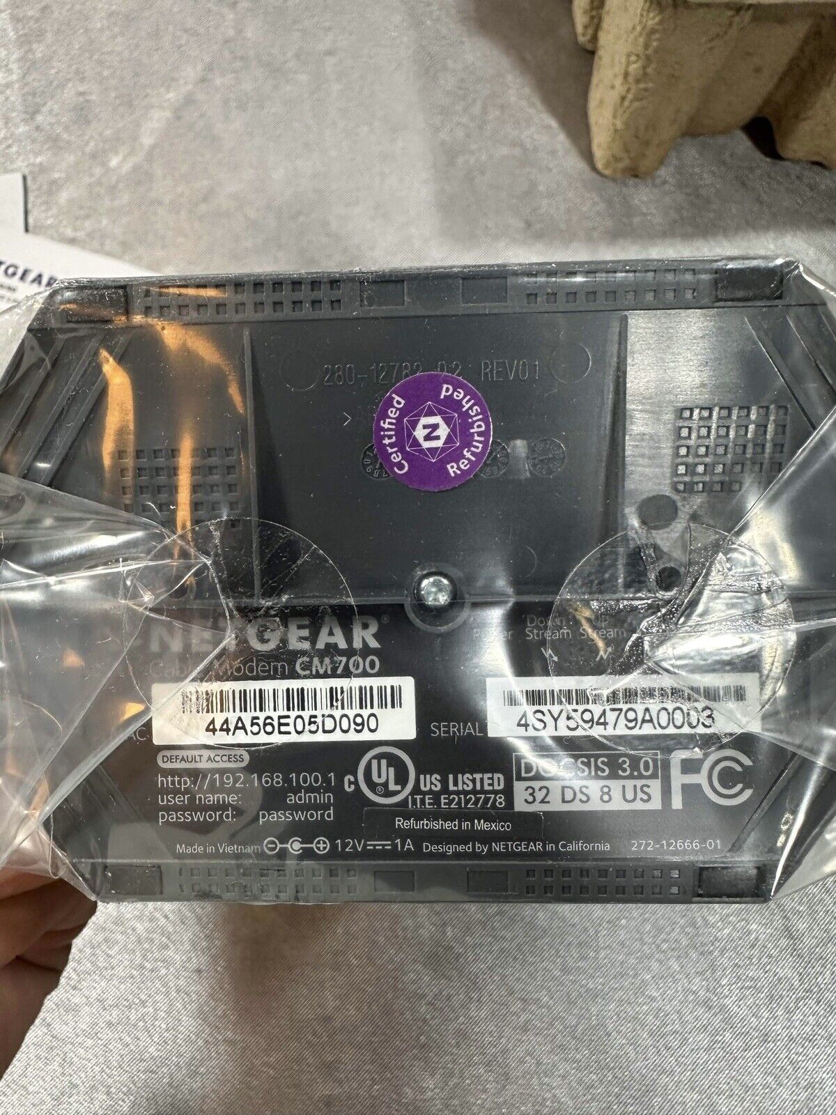 NETGEAR CM700 High Speed Cable Modem CM700-100NAS 1.4Gbps NIB MISC