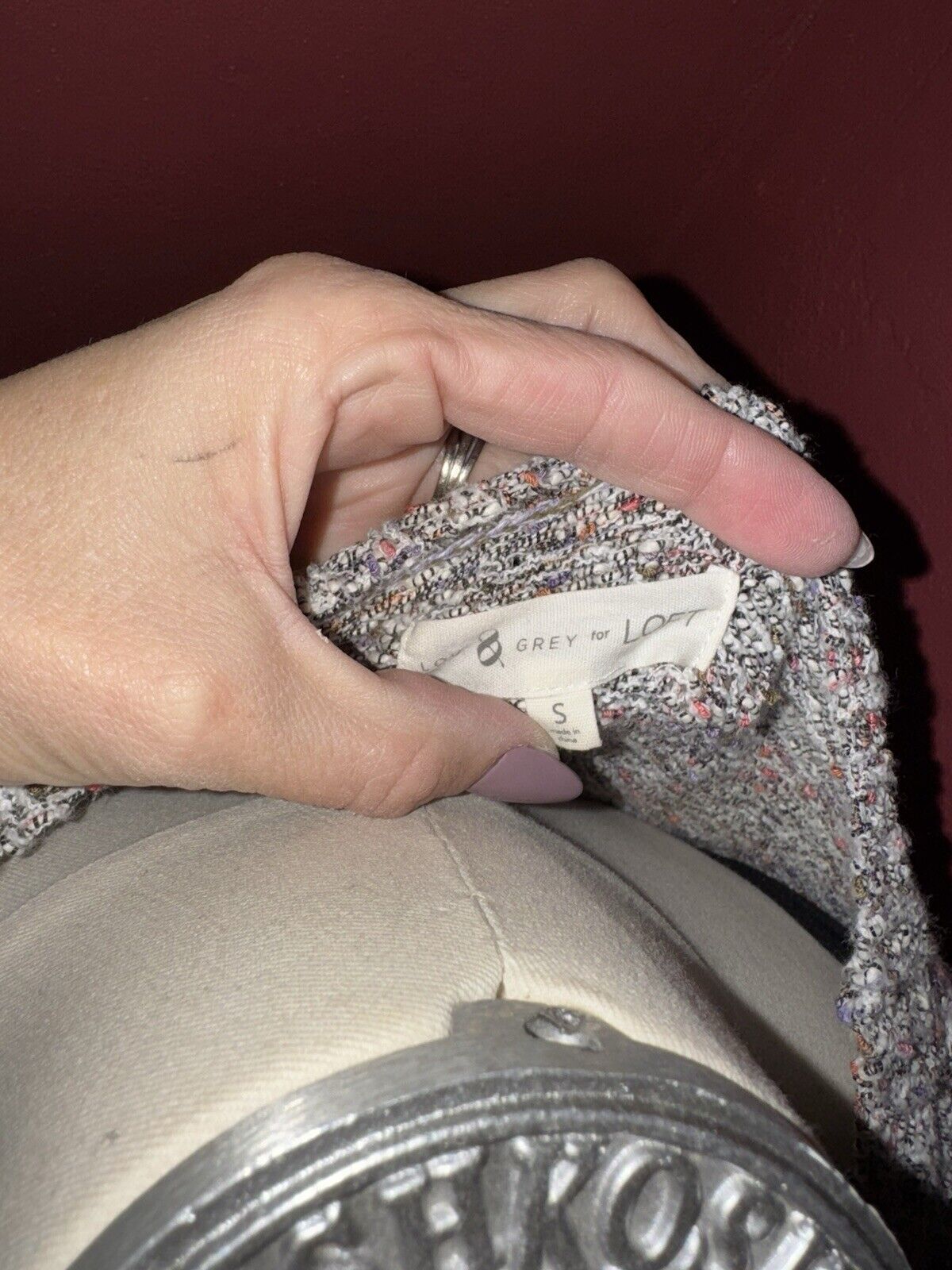 Lou & Grey For LOFT Multicolored Marled Sweater Size S