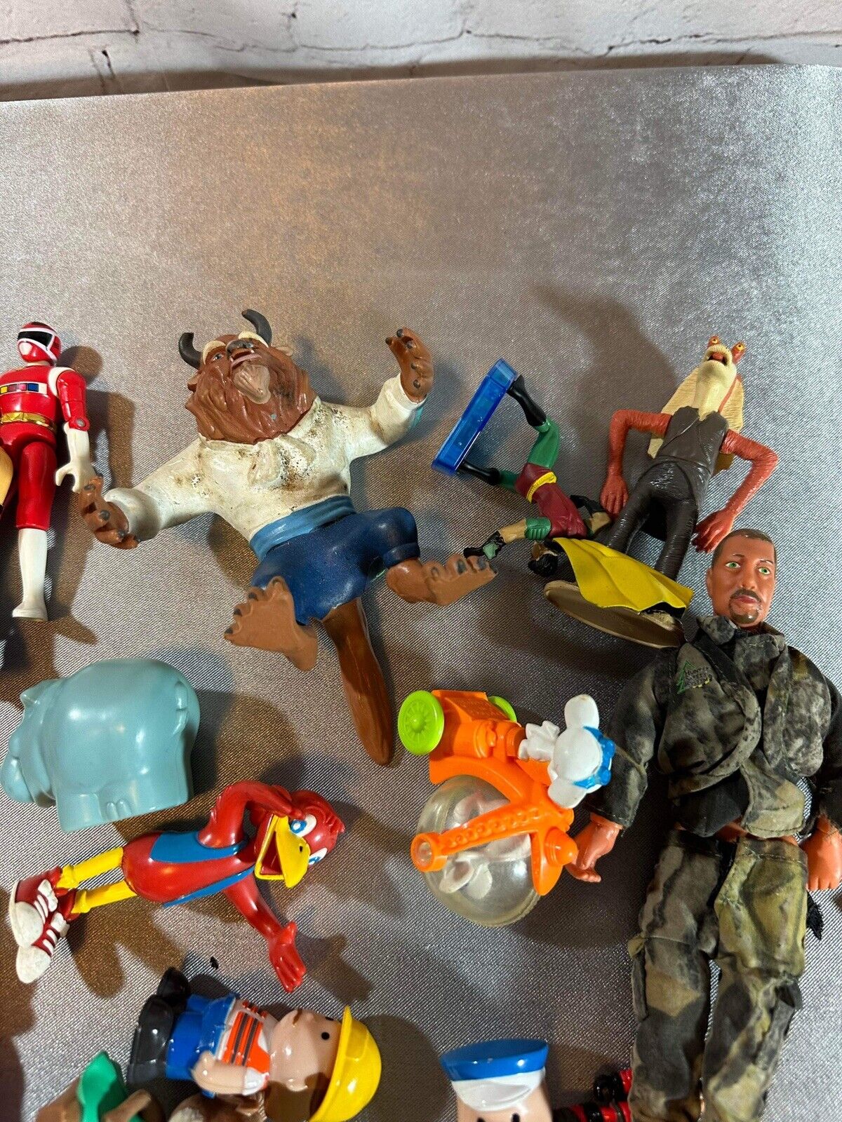 Lot Of Random Vintage Action Figure Character Toys