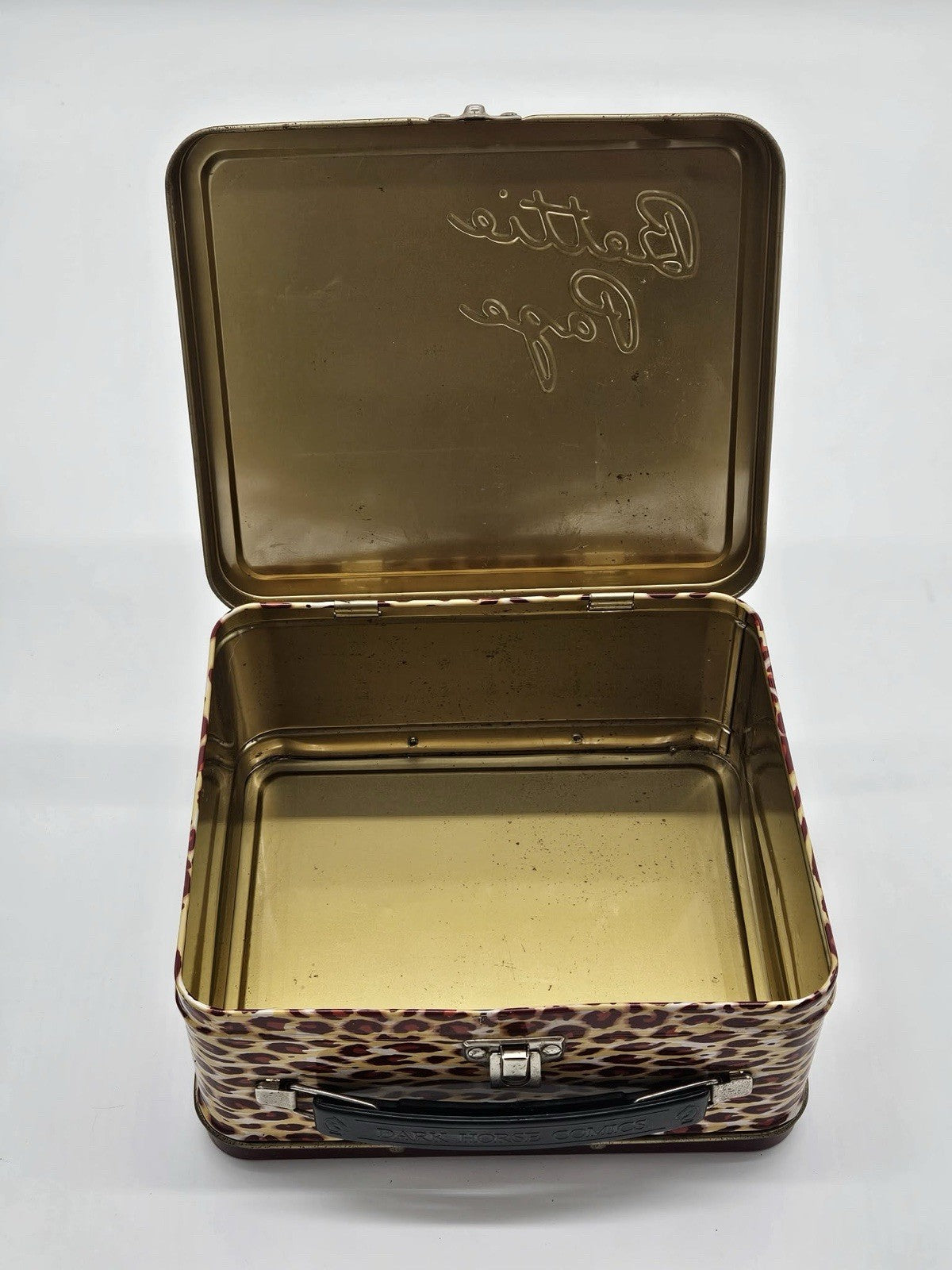 Dark Horse Comics Bettie Page Metal Lunchbox Leopard Print Collectible *RARE*